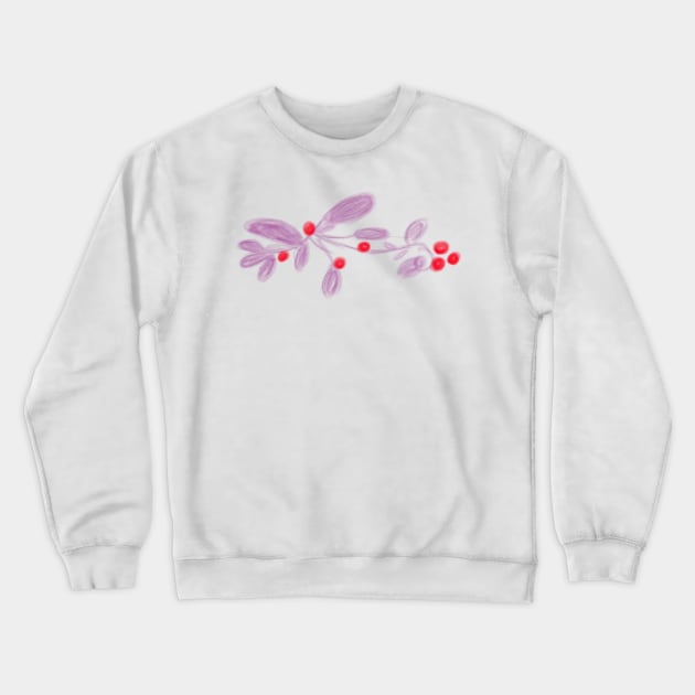 Colorful watercolor floral leaf Crewneck Sweatshirt by Artistic_st